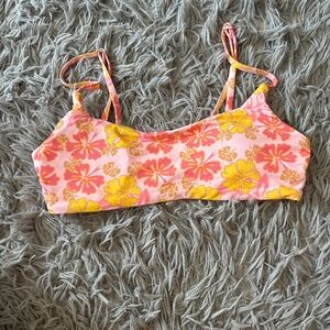 Grey bandit swim top